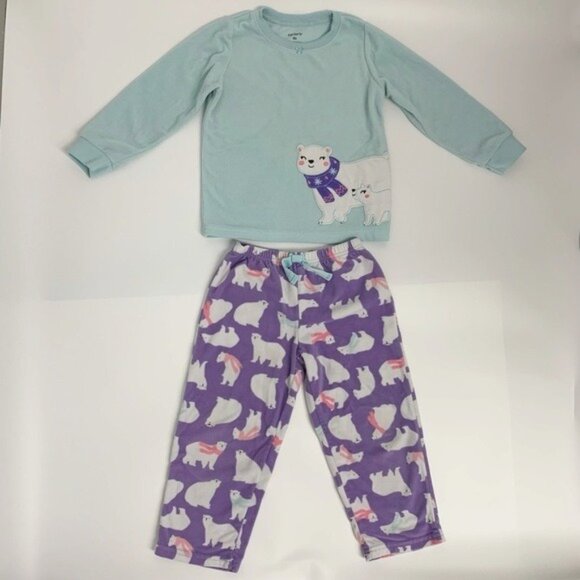 Carter's fleece polar bear pajamas 4T - Picture 10 of 10